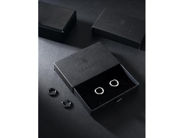 KRKC&CO NS610131 Hoop earrings men