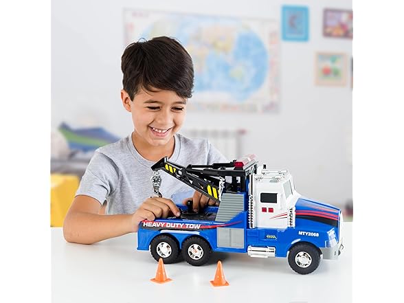 Mighty Fleet Mighty Motorized Tow Truck