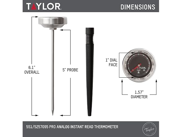 Taylor Pro Series Analog Instant Read Thermometer, 2PK - Gallery 3