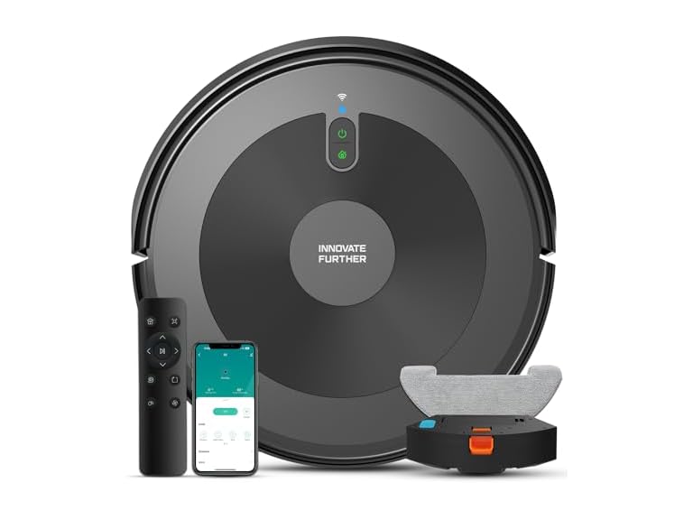 AZQQ 2500Pa Robot Vacuum and Mop Combo
