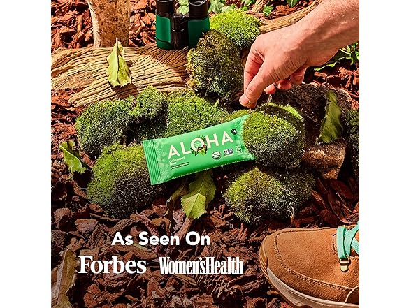 ALOHA Organic Plant Based Protein Bars,