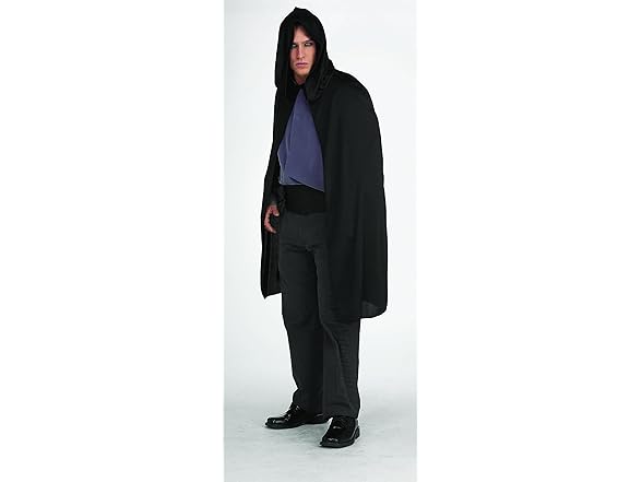 Rubies Rubie's Mens Hooded Cape 3/4 Length Costume, Black