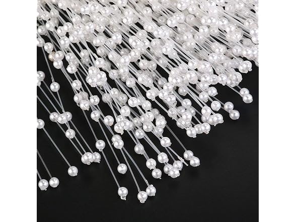 canjoyn 100 Stems Pearl Sticks Beading on