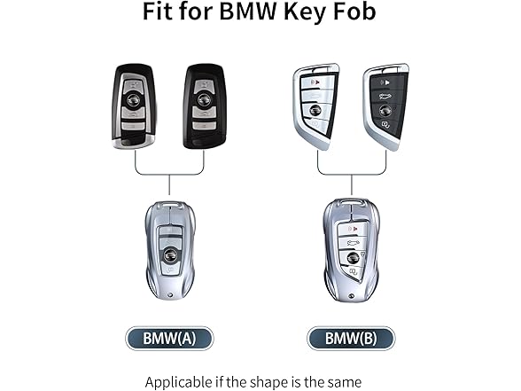 Zinc Alloy Metal Car Key Fob Case