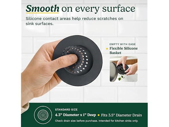 Cuisinart Sink Drain Strainer and Sponge Holder