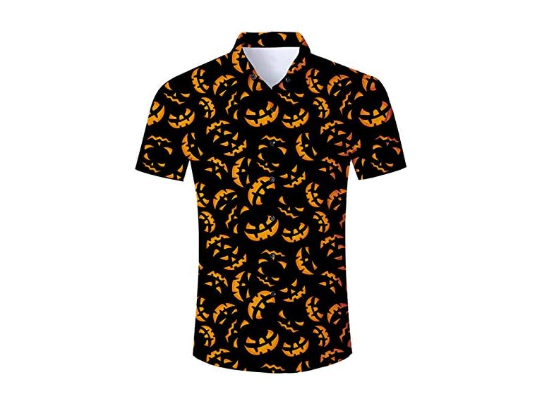 Men's Halloween Button-Down Shirt