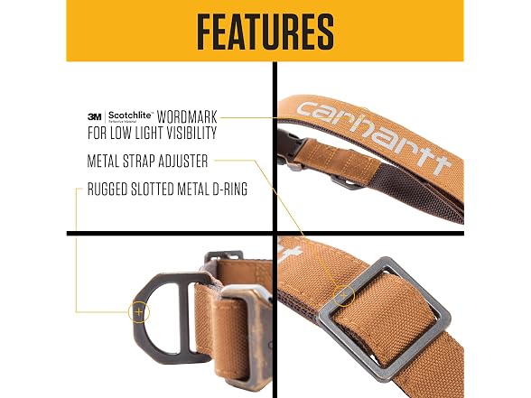 Carhartt Field Nylon Dog Collar Marine Blue Medium