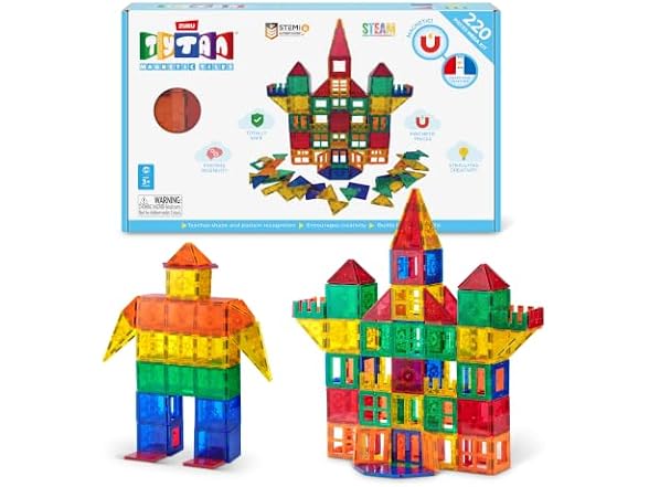 Tytan Magnetic Tiles 220 Piece Playset S1