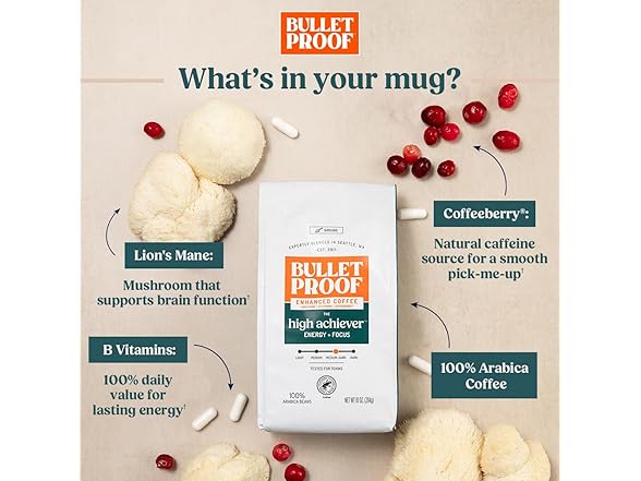 Bulletproof High Achiever Coffee, 10oz