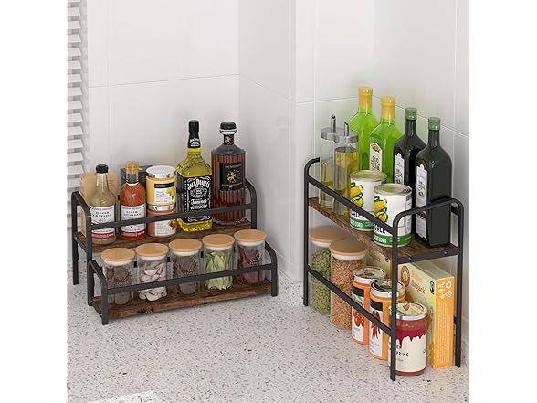 IYEBAU Coffee Syrup Rack, 12 Bottle Capacity, 3 Tier