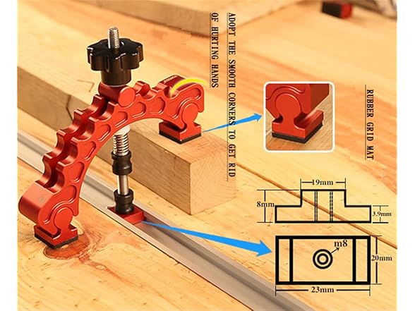 HONGDUI YB02D Slide Adjustable Clamp