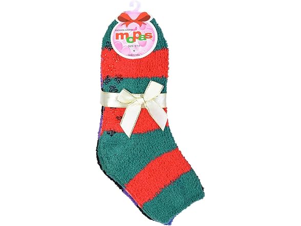 Mopas Women (OS) Cozy Fuzzy NON Skid Super Socks