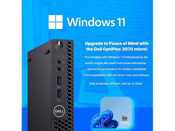 Dell OptiPlex 3070 Micro PC, i5-9500, 8GB/250GB