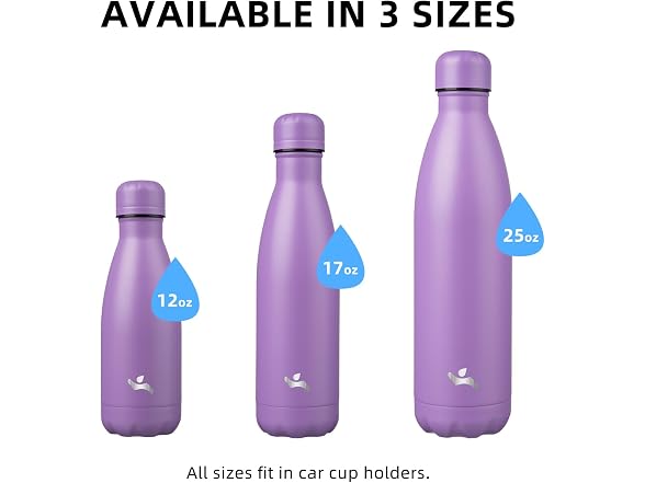 Konokyo 24 Pack 17 oz Insulated Stainless Steel Water Bottle