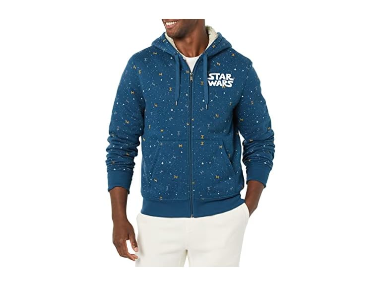 Amazon Essentials Men's Sherpa-Lined Full-Zip Hoodie Sweatshirt