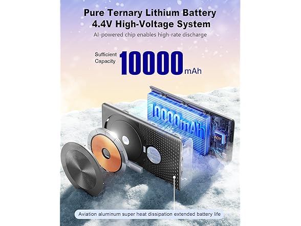 10000mAh 22.5W Fast Charging Magnetic Power Bank