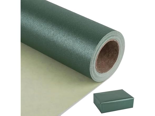 32Ft Matte Dark Green Wrapping Paper