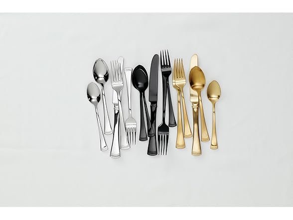 Lenox Silverware Set For 12, Portola Gold