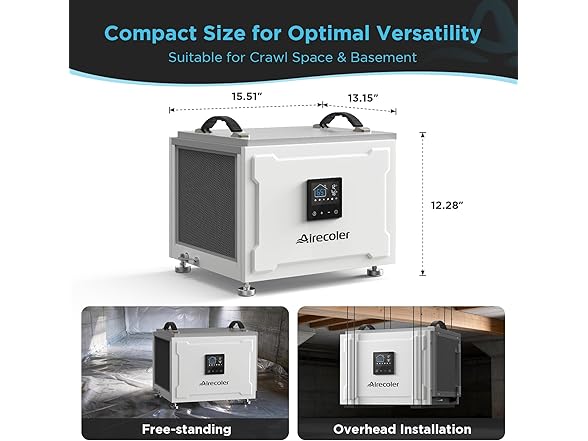 Airecoler 70 Pints Commercial Dehumidifier with Pump