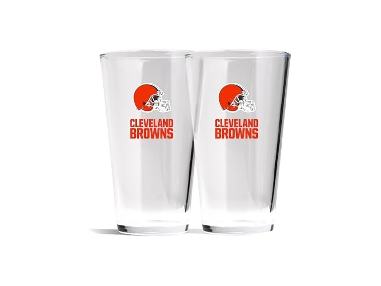 BROWNS Glass Beer Pint 2pk