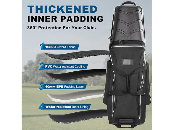 Rimeforge Hard Case Golf Travel Bag