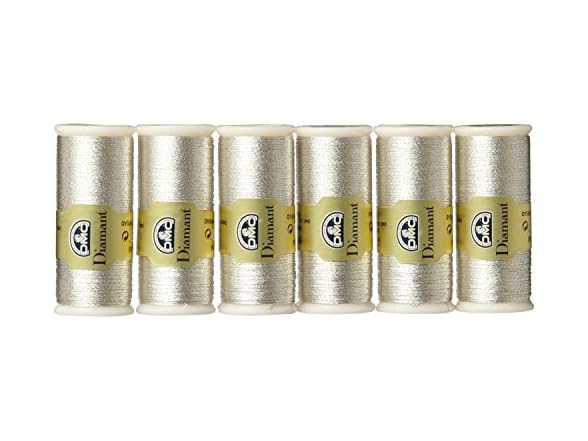 [6 Rolls] DMC Diamant Yarn, 35m D168 DMC
