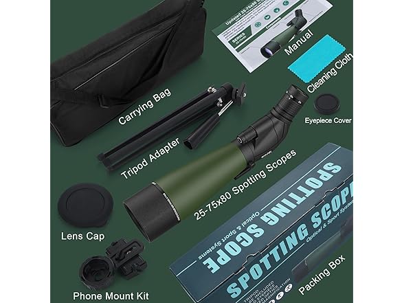 WOZEL Spotting Scope with Tripod