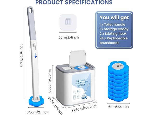 XJDR Toilet Brush Cleaning System