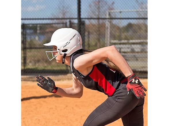 RIP-IT Vision Pro Softball Batting Helmet w/ Face Mask - Gallery 5