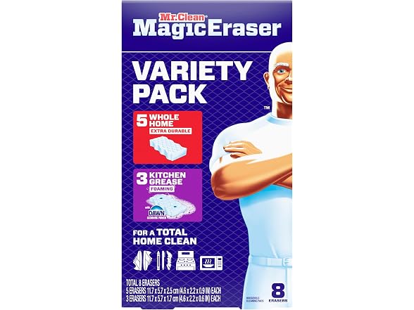 Mr Clean Magic Eraser Variety Pack 8 Count