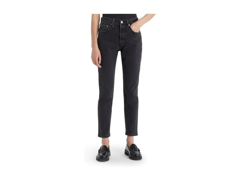 Levi's Women's 501 Skinny Jeans, (New) Black Worn in, 29