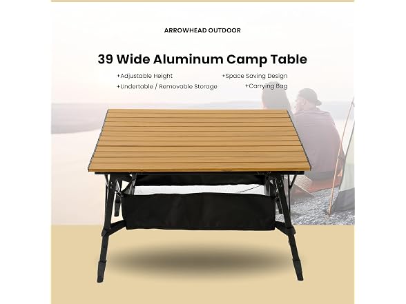 Stylish Camping ARROWHEAD OUTDOOR 39" Aluminum Folding C