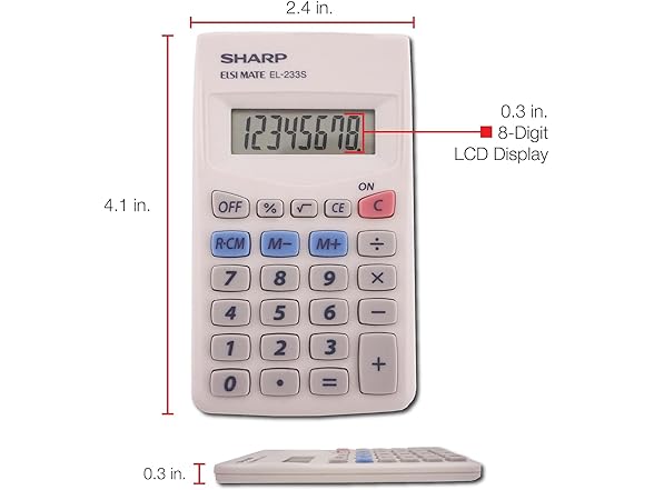Sharp EL233SB Standard Function Calculator