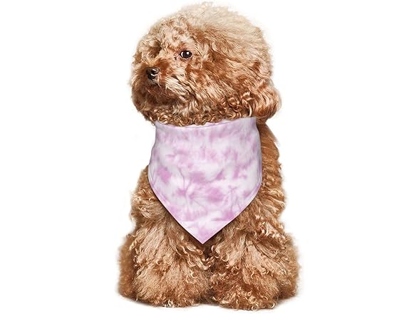 Vercosee Tie Dye Dog Bandana Pink