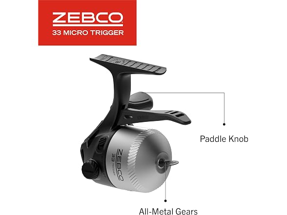 Zebco 33 Micro Trigger Spincast Reel and Fishing Rod Combo