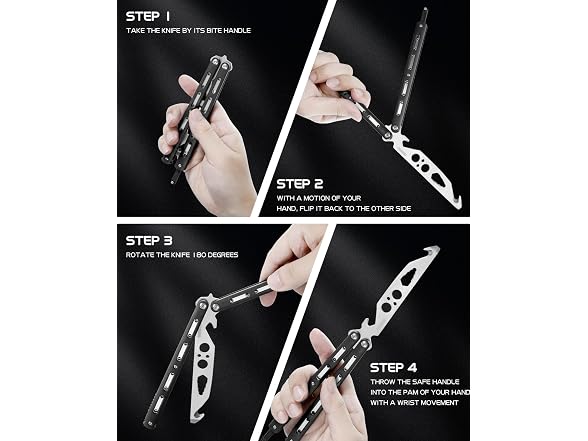 Dispatch Practice Butterfly Knife Black