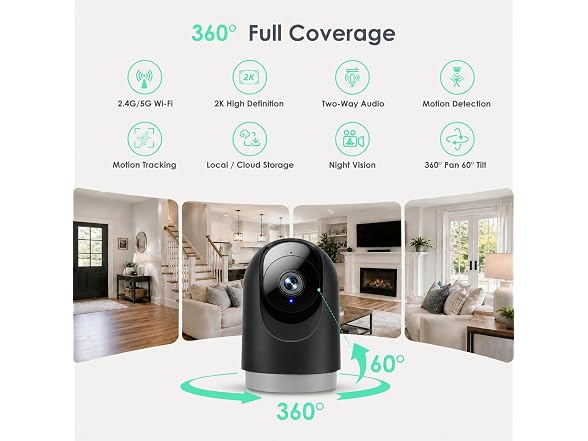 YOTON 2K Indoor Security Camera WiFi