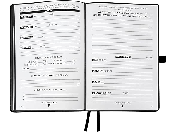 The Maniscripting Journal-(Black/Bronze)