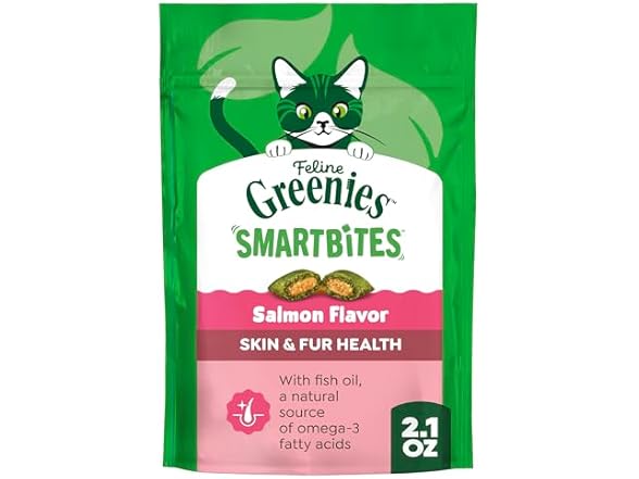Greenies Cat Treats, Feline Smartbites, 2.1 oz