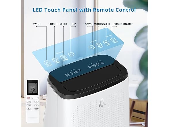 Vossfamul 700sqft 14,000 BTU Portable AC