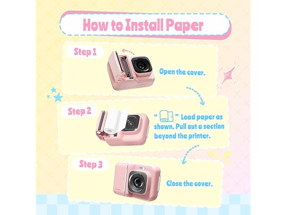 TYPONOS Instant Print Camera for Kid