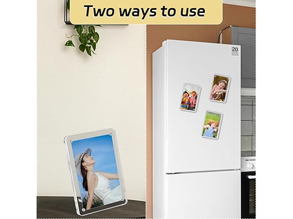 Acrylic magnetic picture frame