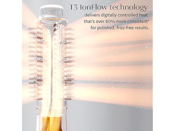T3 AireBrush Duo Interchangeable Hot Air Blow Dry Brush