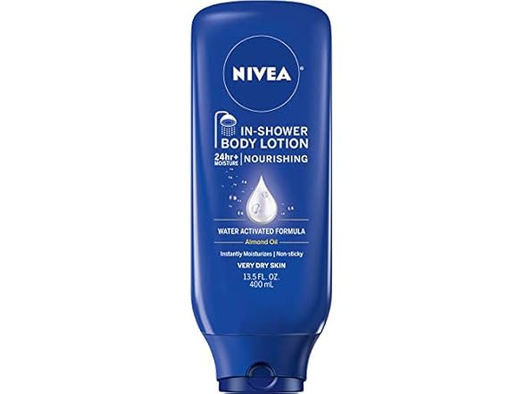 Nivea Lotion In-Shower Nourish For Very Dry Skin 13.5 Ounce (400ml)