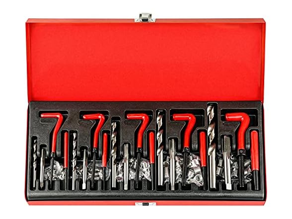 131PCS Helicoil Metric Thread Repair Tool Kit