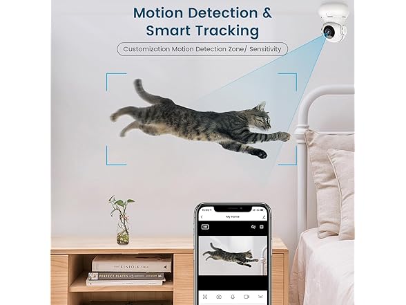 (NEW) Indoor 2K 360 Pan/Tilt Camera w/ Motion Detection