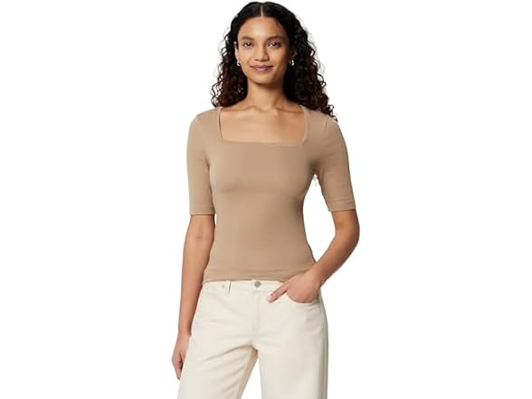 Amazon Essentials Women Half Sleeve Square Neck Tee