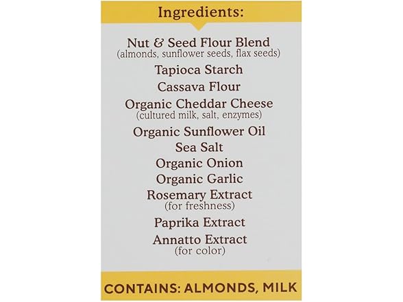 SIMPLE MILLS Cheddar Crackers 8ct 0.8oz