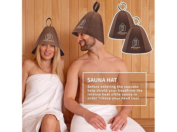 Metnuora Sauna Hat 2pk Wool