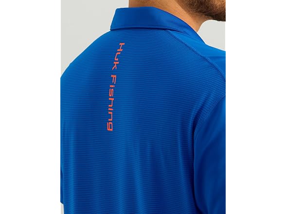 HUK Men's Icon Polo Fishing +50 UPF Shirt (Medium)